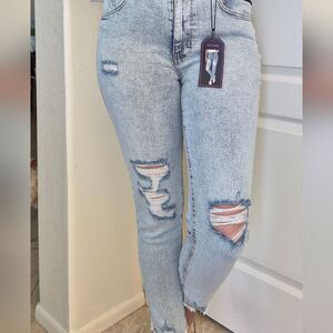 NOBO Mom distressed, high waist jeans 32W 30L